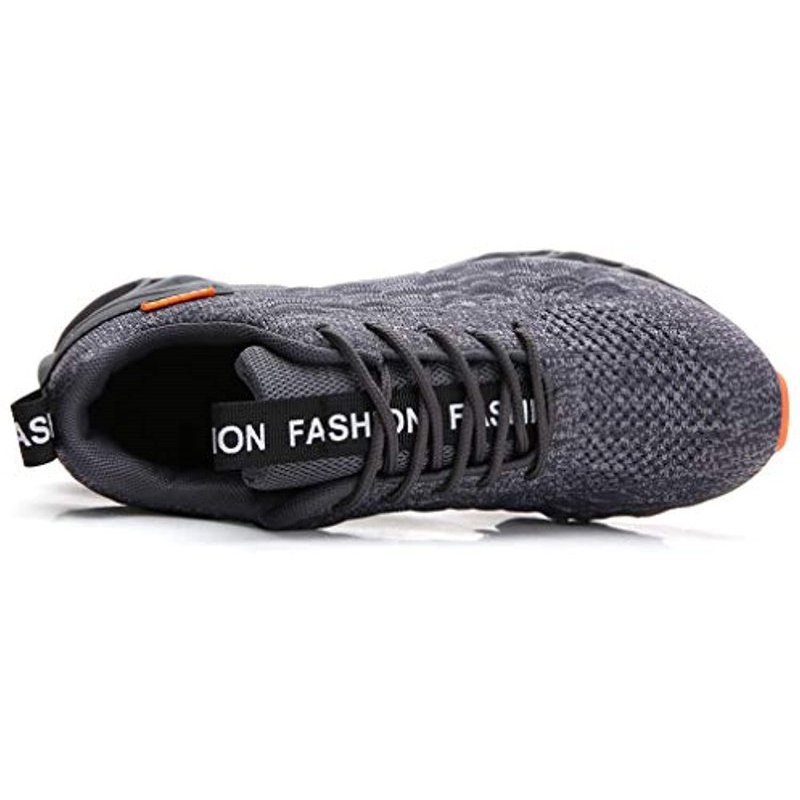 TSIODFO Sport Running Shoes for Mens Mesh Breathable Trail Runners Fashion Sneakers A050 Grey