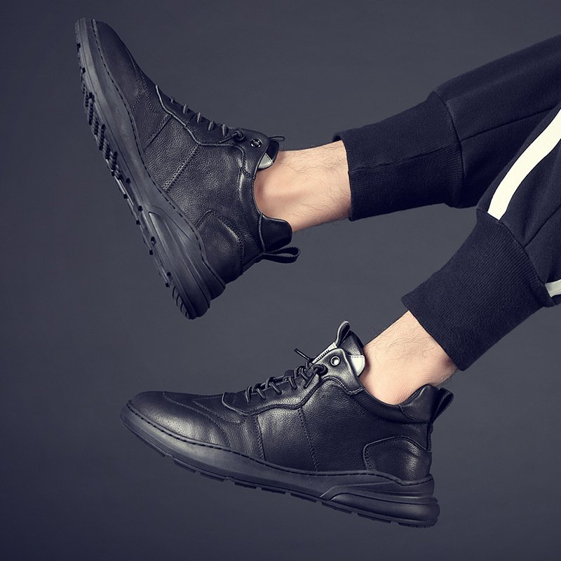Sports shoes trendy casual sneakers leather men's shoes 2021 new trendy shoes men's sneakers hot style